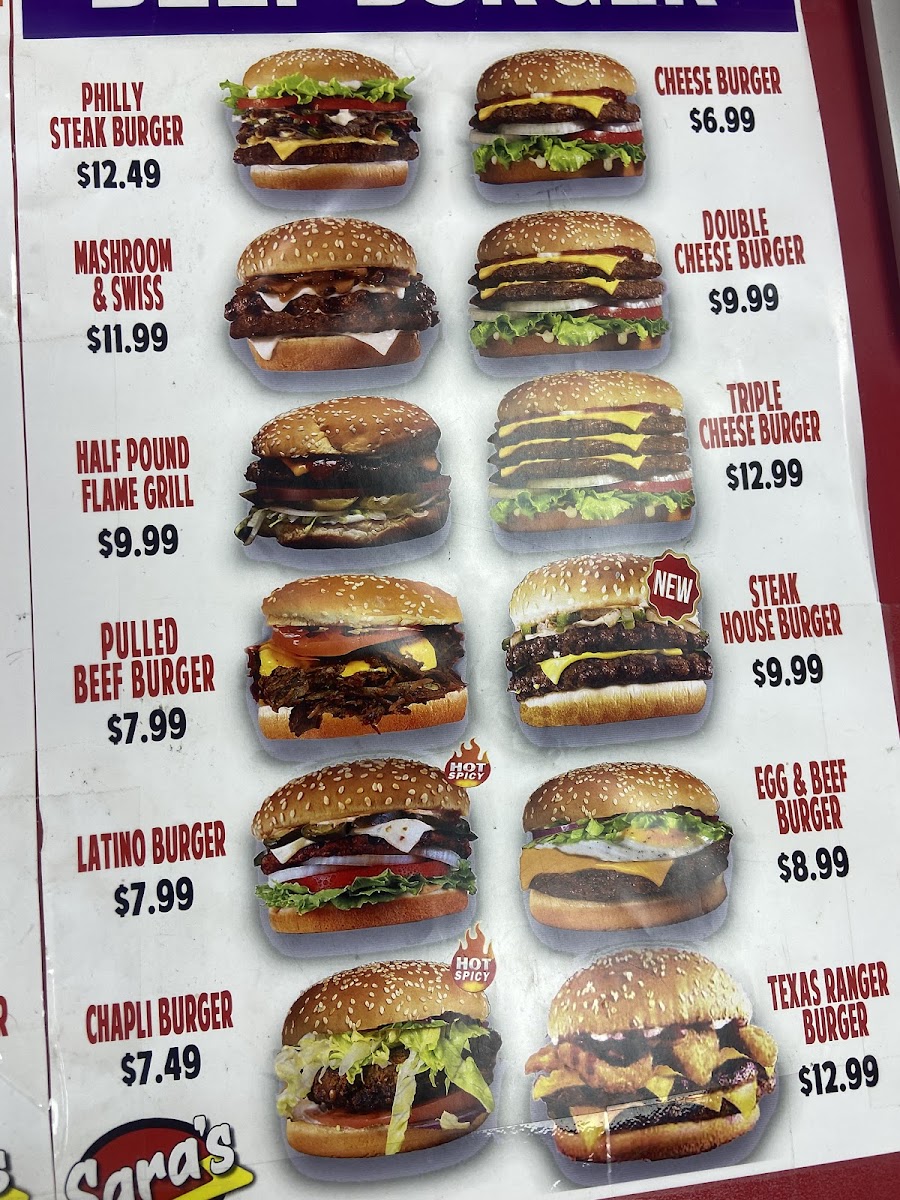 Menu Sara's Halal Burgers & Nyc Gyro-6